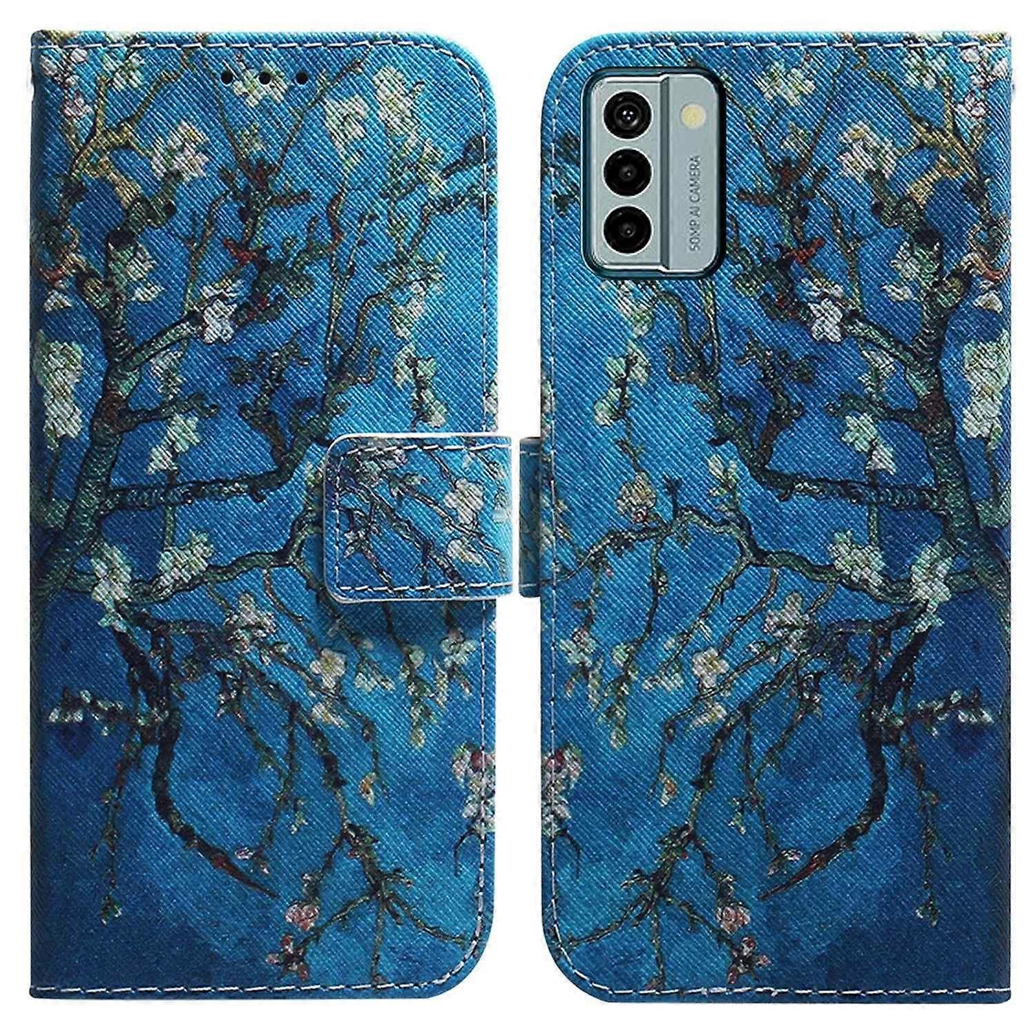 For Nokia G22 Pattern Printing Phone Case PU Leather Wallet Stand Shockproof Cover Shell