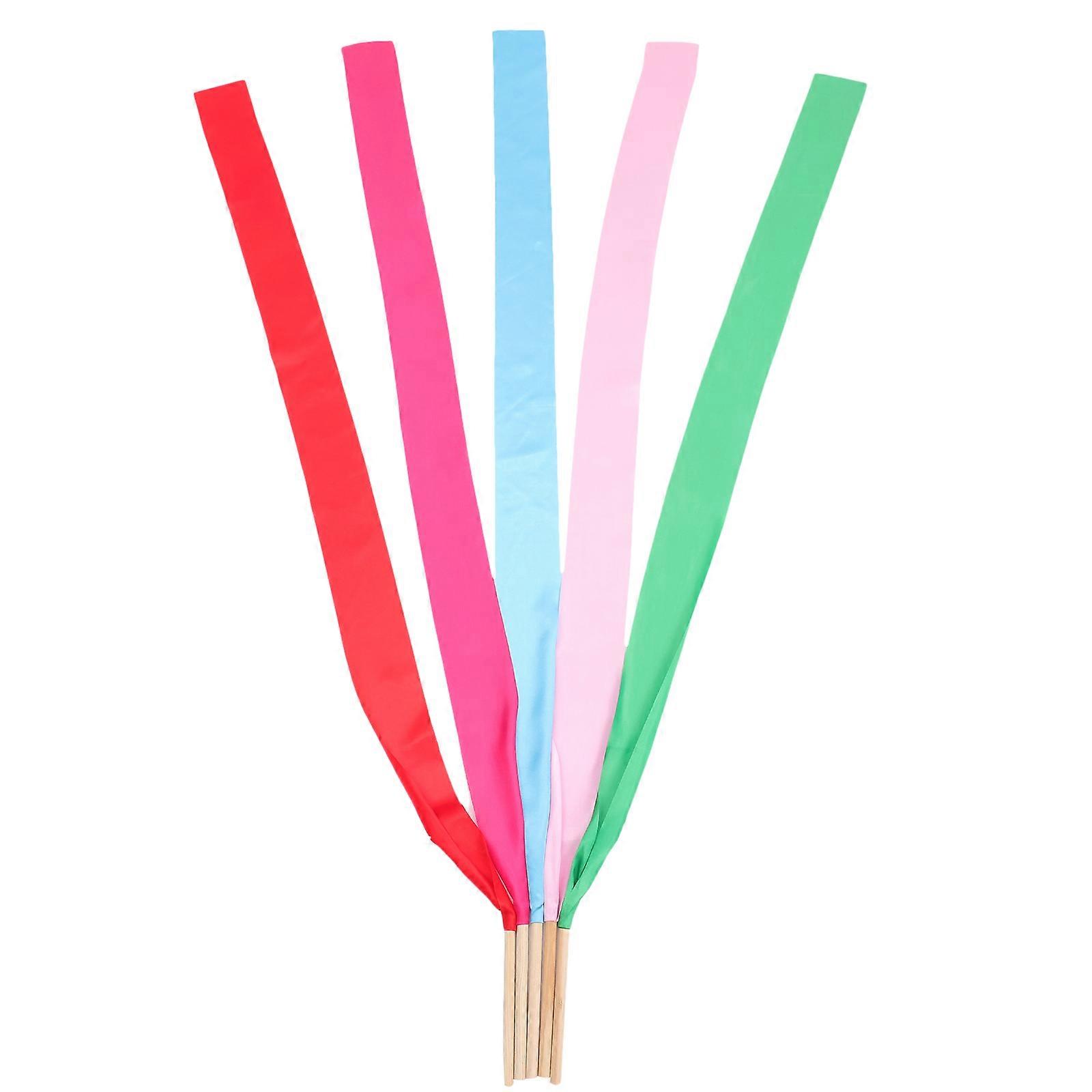 Decorative Dancing Ribbons Dance Ribbon for Gymnastics 5Pcs Pack