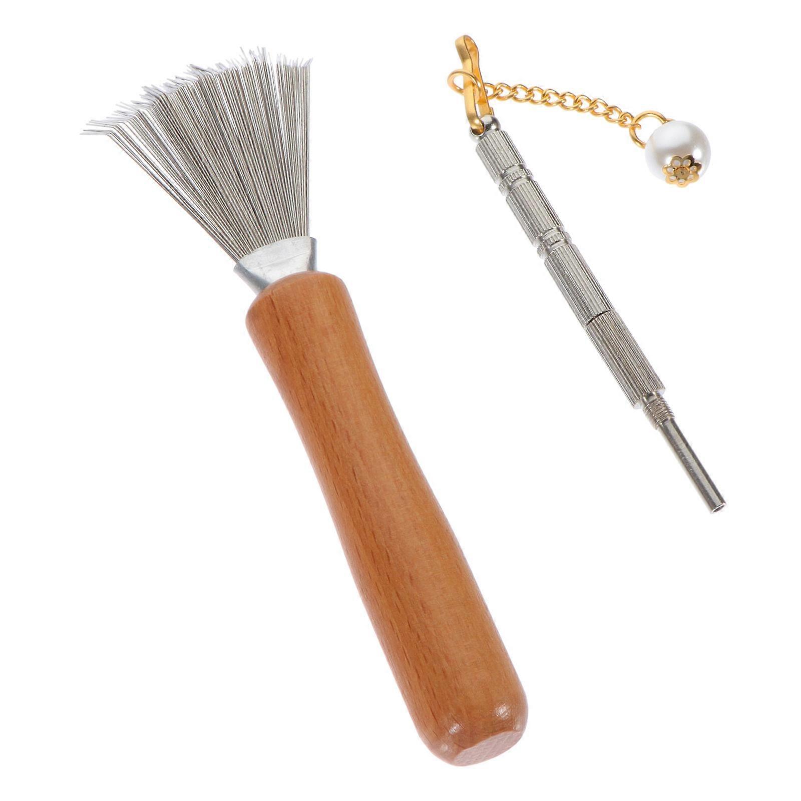 Insert Flower Tool Stainless Steel Flower Rake for Cleaning 1Set Durable Use