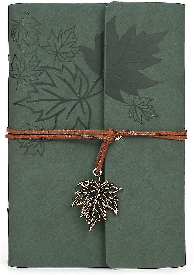 Leather Writing Journal Notebook, Maleden Classic Spiral Bound Notebook Refillable Diary