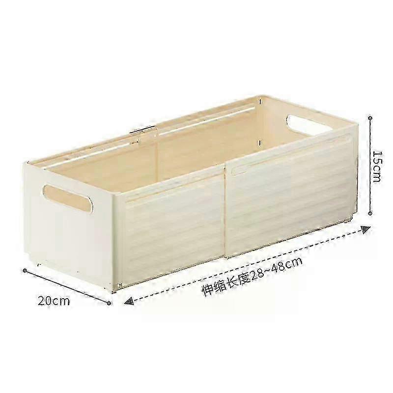 2025 1PC Retractable Drawer Organizer Length Adjustable Cabinet Storage Box Stackable Kitchen Organizers Sorting Storage Box for Home