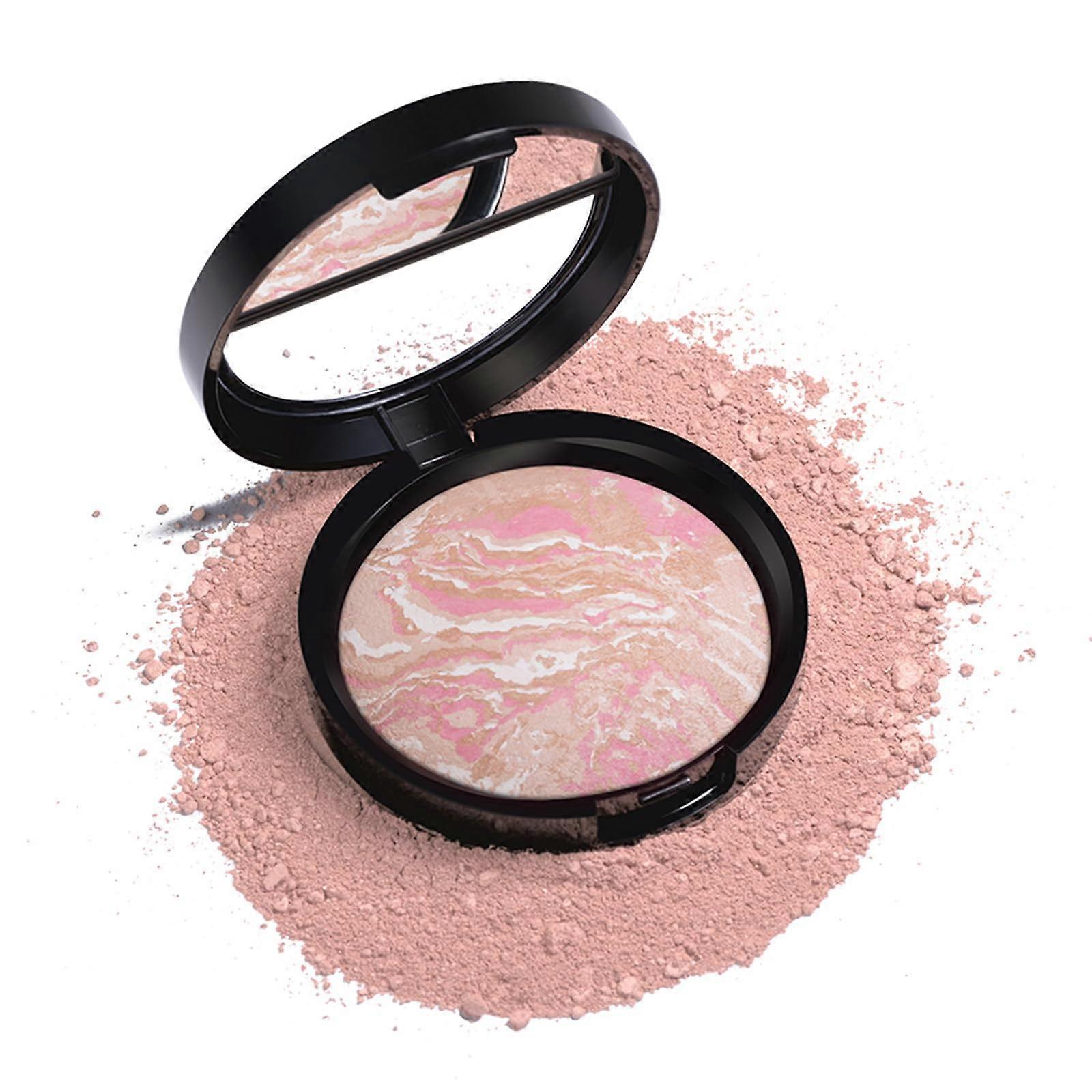 Matte Powder Foundation Porcelain #01, Full Coverage Pressed Powder with Oil Control Formula