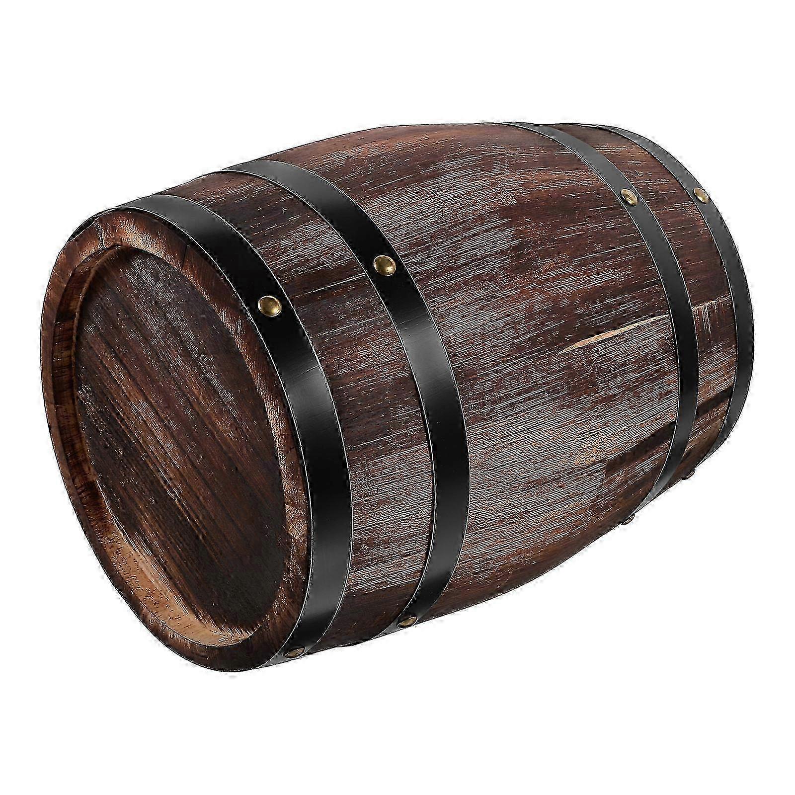 Classic Oak Barrel For Storage , Robust Design, Attractive Space Addition