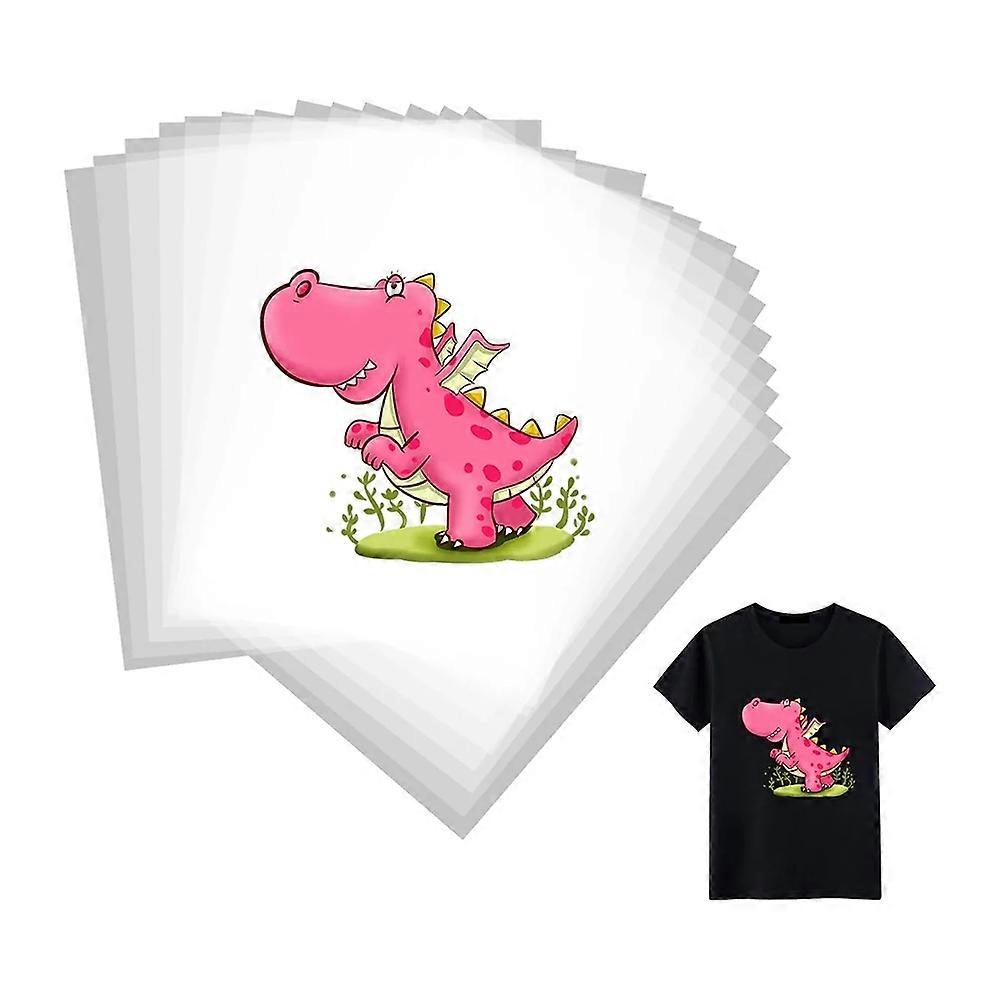 Filme DTF 30 folhas, dupla face, brilhante, transparente, pré-tratado, PET, papel térmico A4 (8,4 polegadas x 11,7 polegadas)