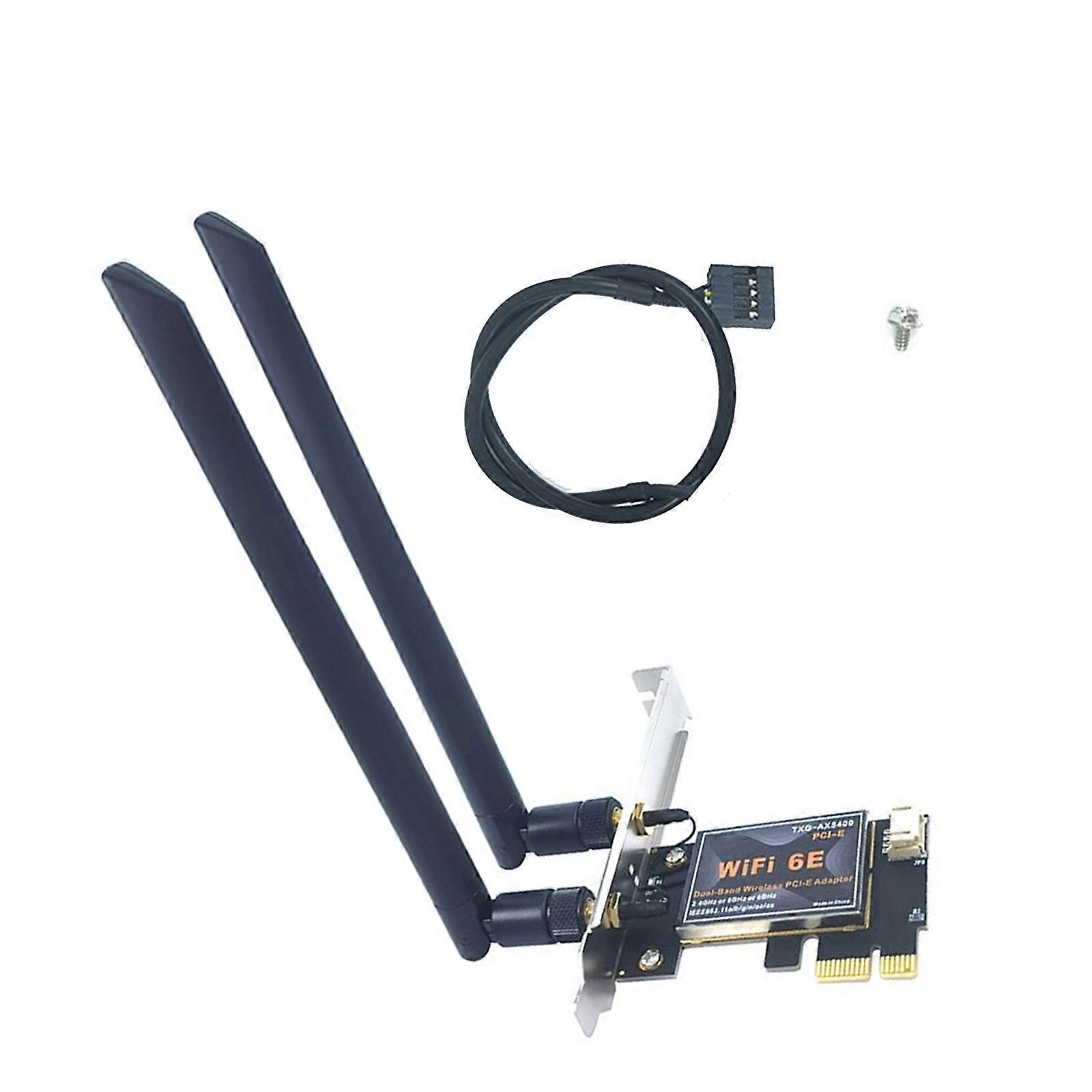 Carte réseau sans fil WiFi 6E TXG-AX5400 NFA765 2,4/5/6 GHz BT5.2 2400 Mbps PCIExpress, multicolore