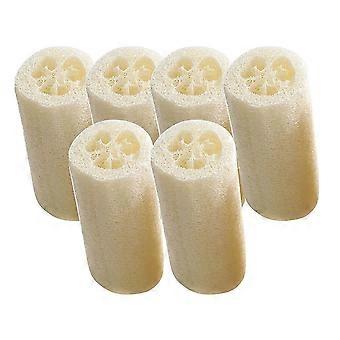 6 esponjas exfoliantes hechas a mano, antigrasa, lufa natural, lufa para baño y cuerpo.