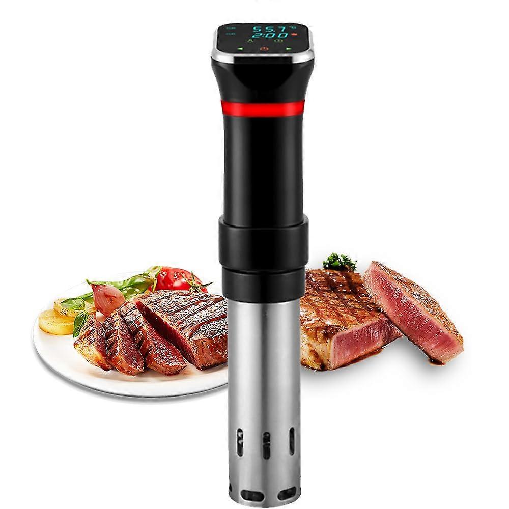 Sous Vide Cooker 1100W Stainless Steel Immersion Circulator with LCD Touchscreen and Precise Temperature Control