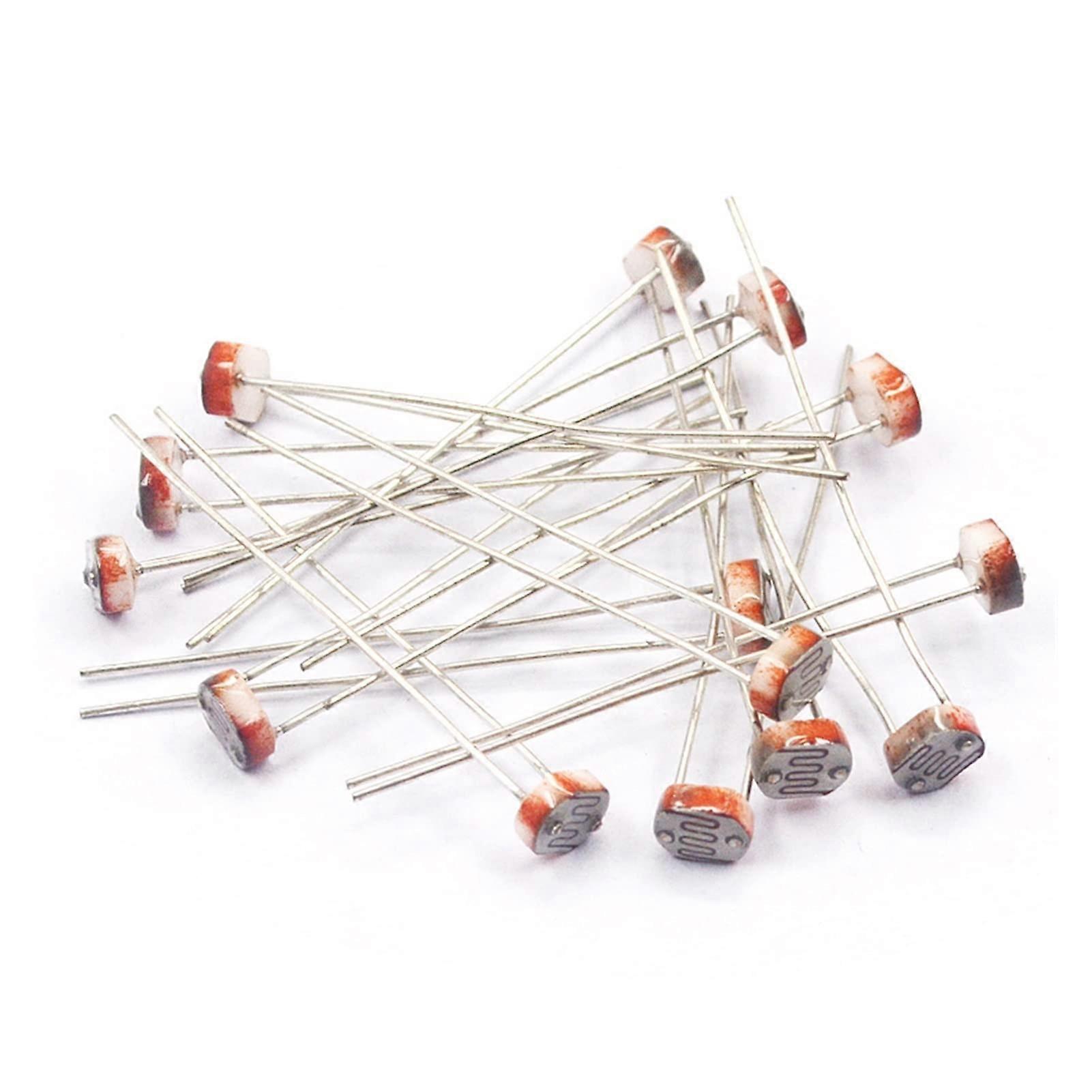 20pcs 5mm LDR Photoresistor GL5537 Light Sensitive Resistor  Sensitivity Fast Response