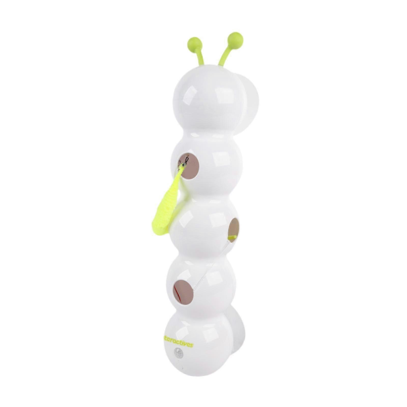 Interactive Cat Toy with Smart Motion Sensor, Automatic Cat Teaser Worm, Non Slip Suction Base for Indoor Play