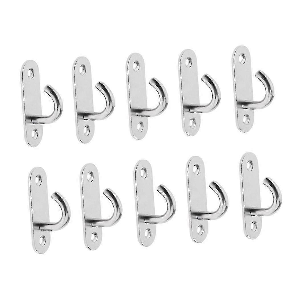 10pcs M5 Wall Mount Coat Hat Rack - Decorative Home Storage Hook