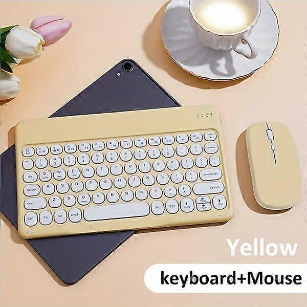 Wireless Keyboard and Mouse Set Rechargeable 25.4cm Office Home Set