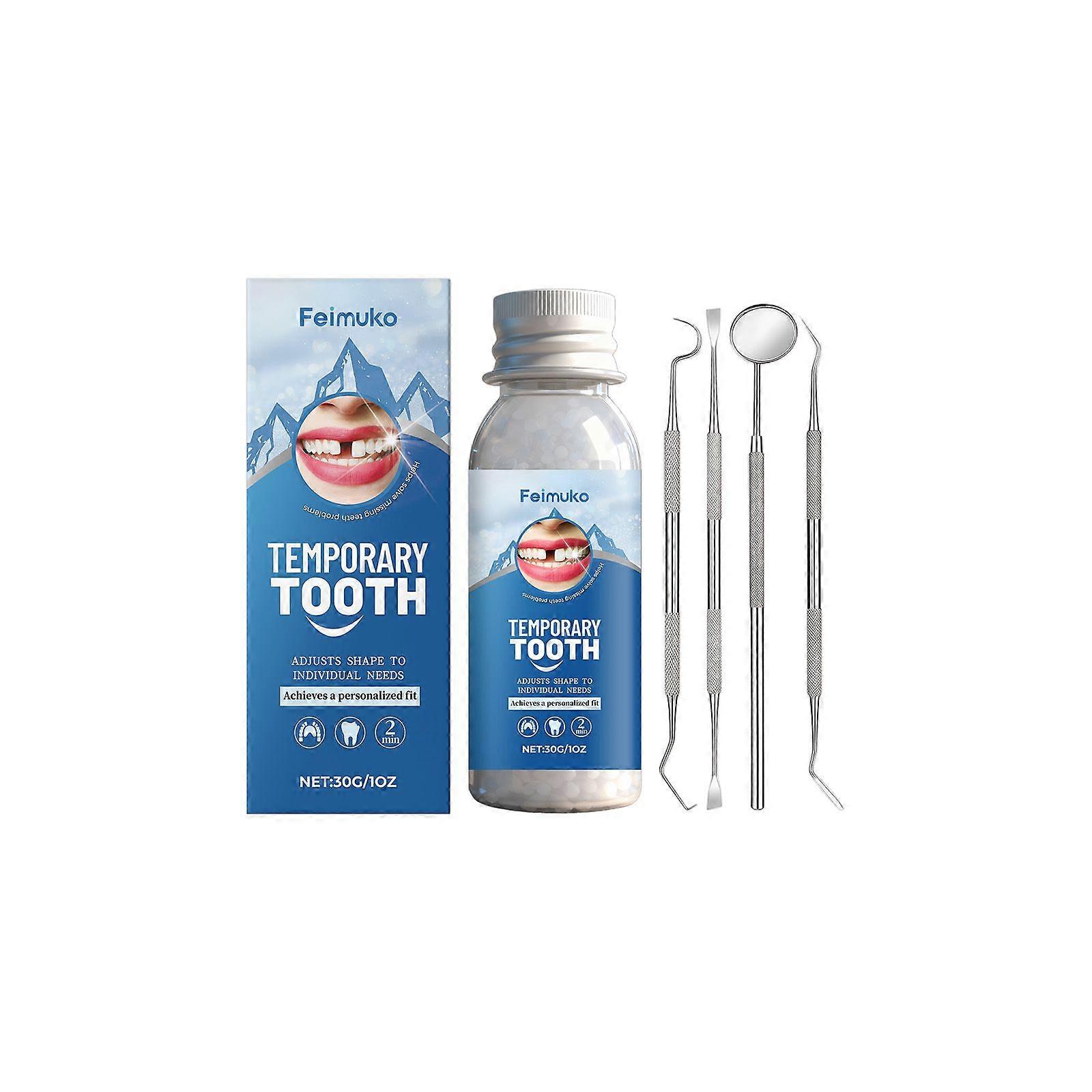 Feimuko Temporary Teeth Care Kit Plastic Solid Teeth Glue Smile Beautiful And Convenient Teeth Care
