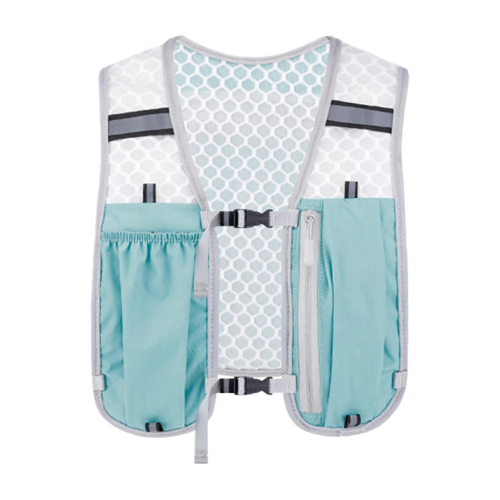 Running Hydration Vest with Multiple Pockets Breathable Adjustable Fit for Marathon Trail Running