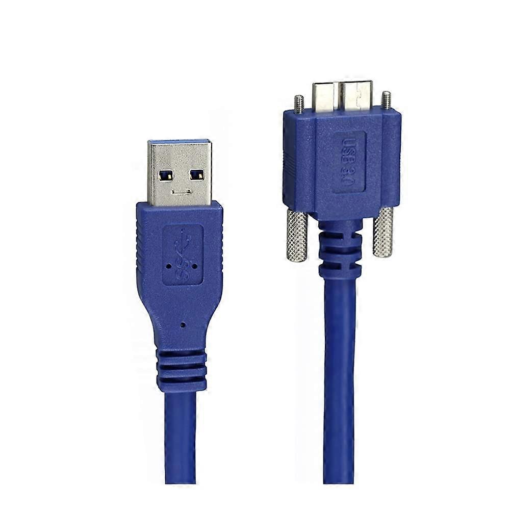 USB 3.0 Data Cable with Screw Lock for Industrial Cameras, Speed Transfer, 1.8m Durable Build