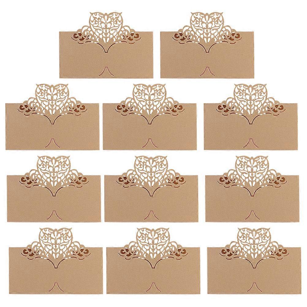 25Pcs Wedding Table Cards Golden Paper for Elegant Table Setting