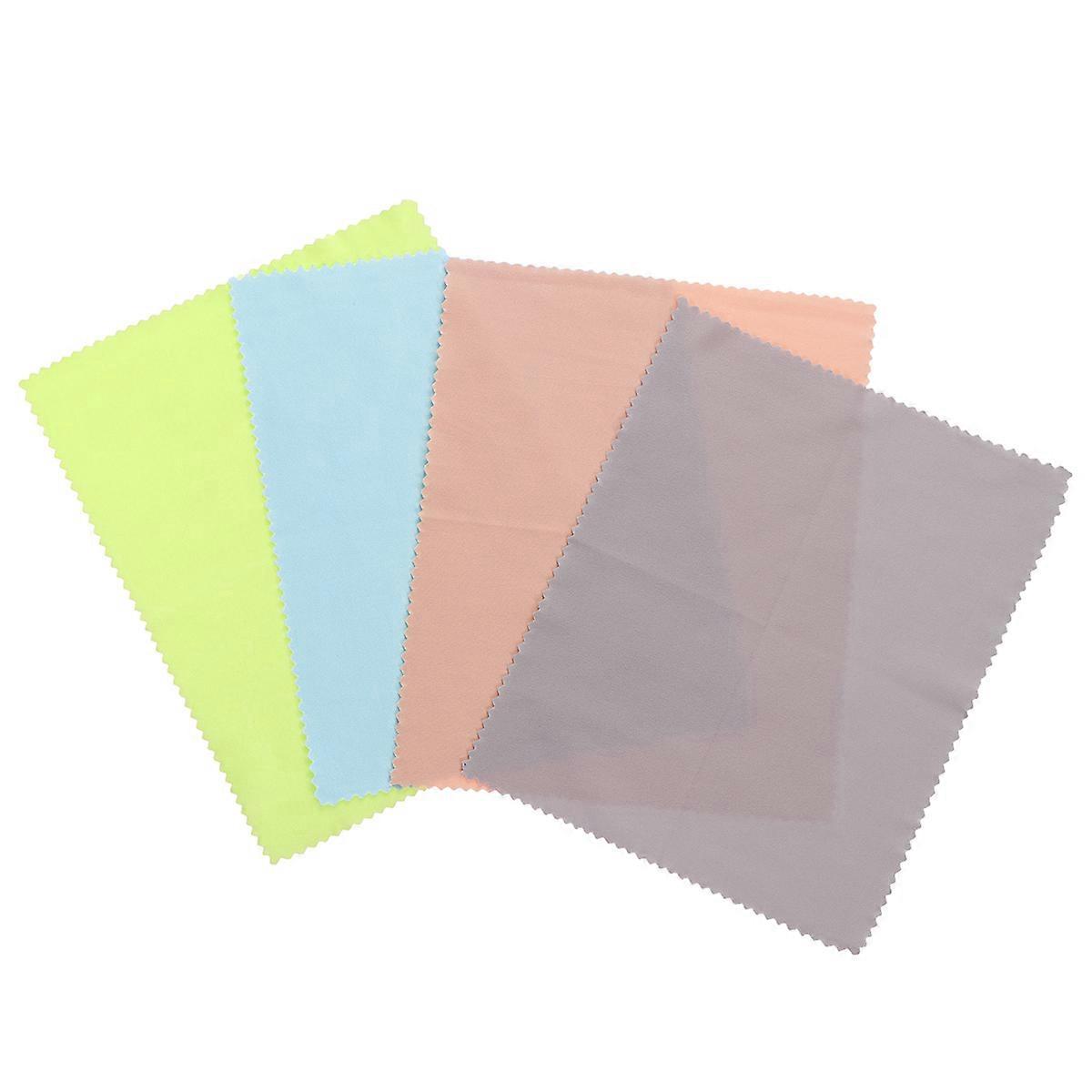 Microfiber Cleaning Cloth for Cleaning 4Pcs Assorted Color Eyeglasses and Instruments