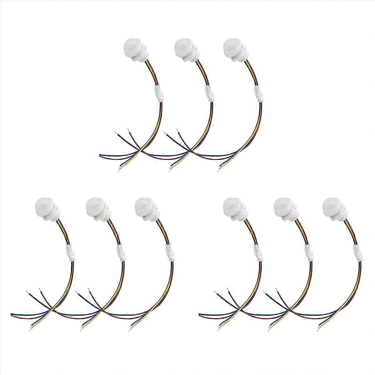 9 Packs Motion Sensor Light Switch, PIR Sensor Smart Detection Switch,Ceiling or Wall Mount Smart Li