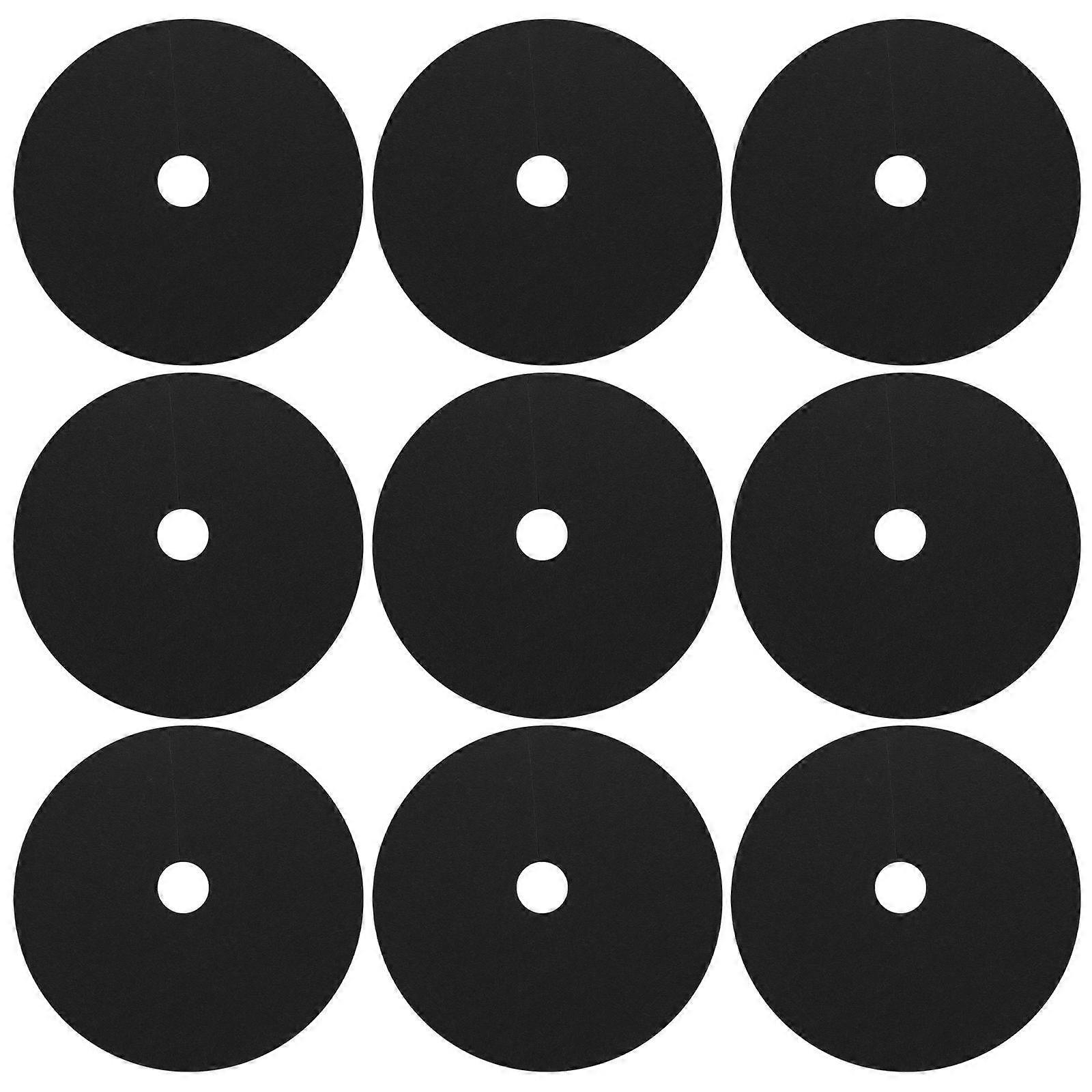 Tree Mulch Rings Plant Protector for Outdoor Use 50Pcs Black