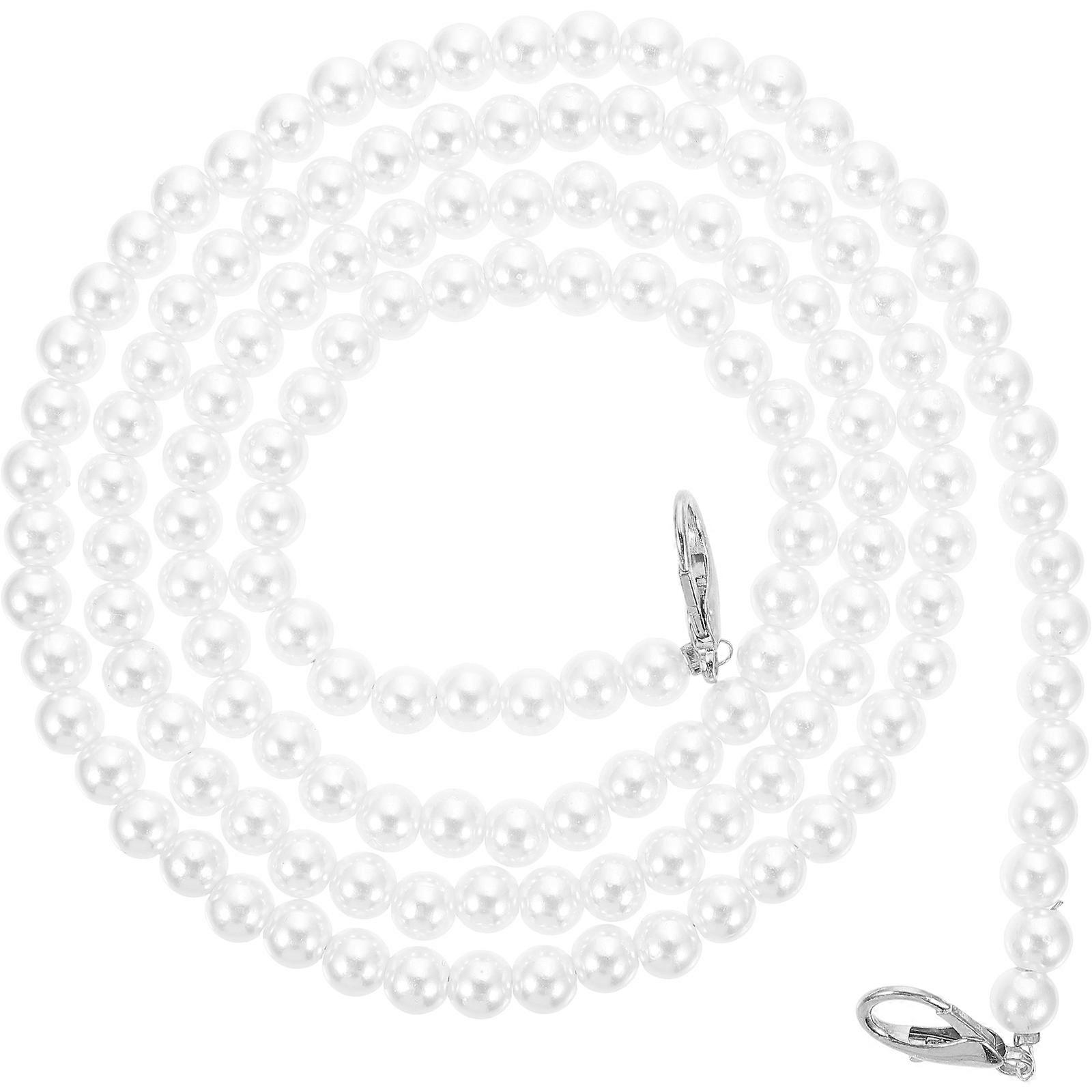 Silver Pearl Chain DIY Handbag Strap for Bag Making Supply