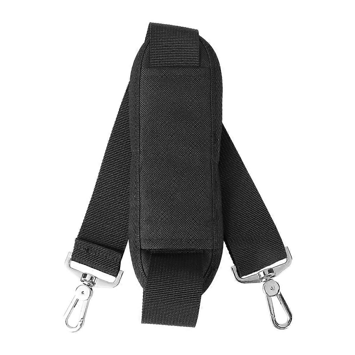 Black Shoulder Strap for Bags with Adjustable Padding Nylon