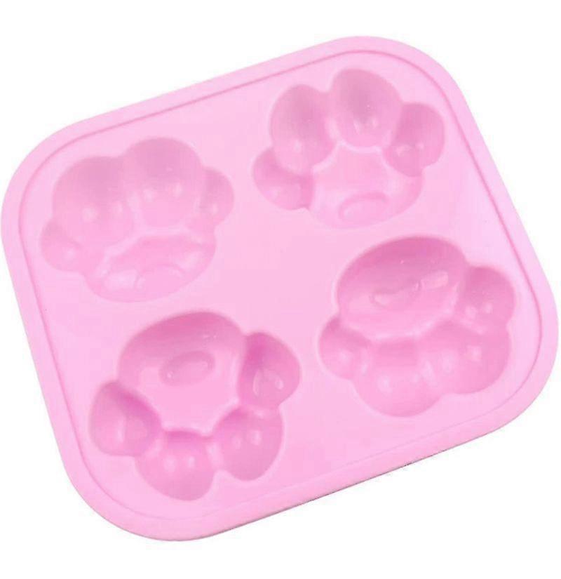 Candy Making Silicone Cat Claw Mold Pink
