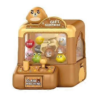 Mini Vending Machine Girls Toys,Claw Machine Arcade Toy with LED Light & Adjustable Sound,Portable Arcade with Game