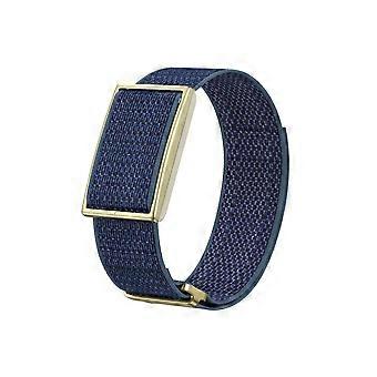 Replacement Band for Polar Loop, Breathable Woven Nylon Sport Strap, Adjustable Elastic Blue Small
