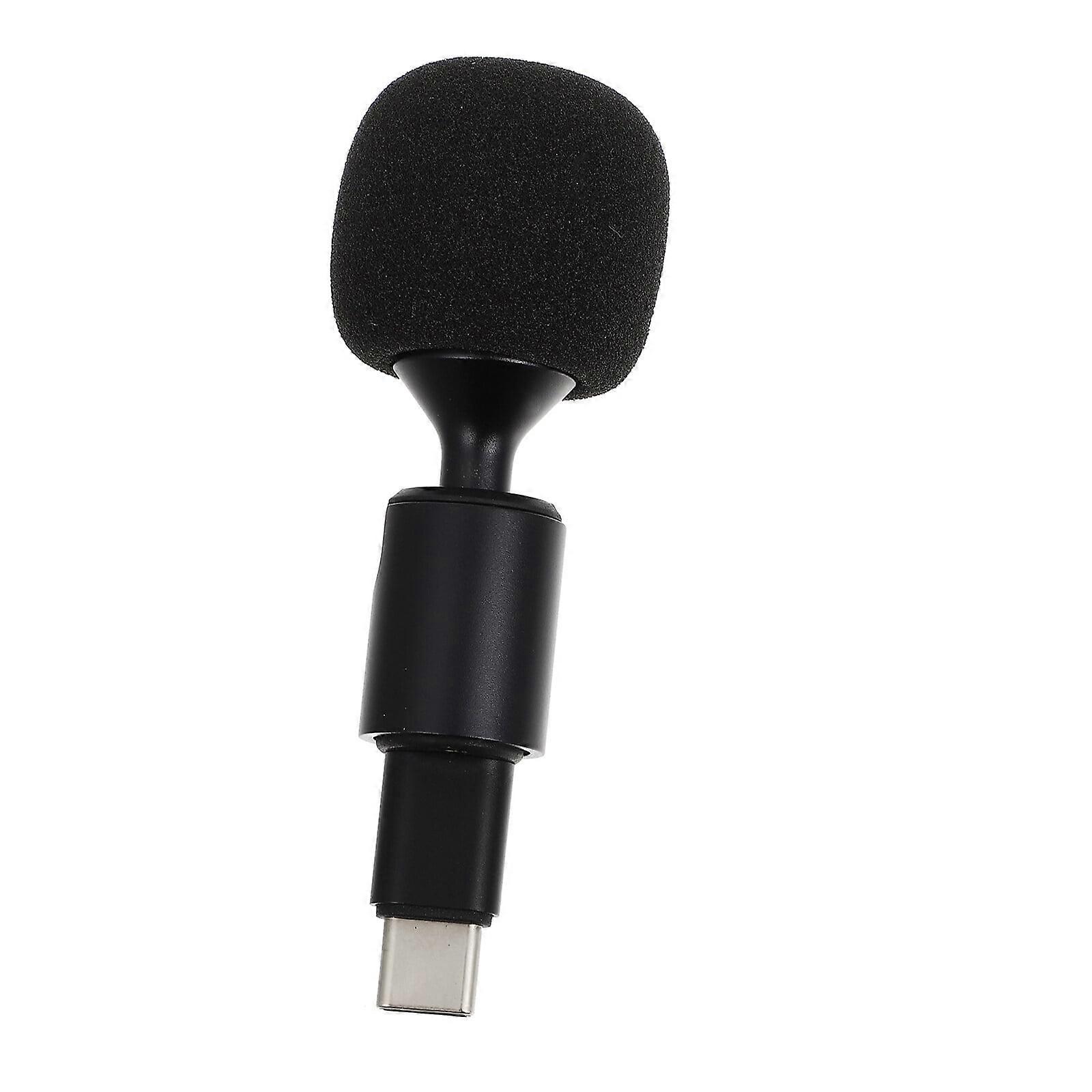 1Pc Foldable Type C Microphone Compatible with Phones Tablets and Computers