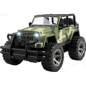 KATEA k Off-Road Military Fighter Car Toy Toy Vehicle med morsomme lys og lyder - 2 dører åpne - Flott gave til alle anledninger for Ki