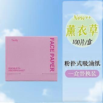 Charcoal Oil Blotting Paper Refill (100 Sheets), Portable Powder Puff Style Oil Absorbing Sheets For Face, Makeup-Friendly Oil Control