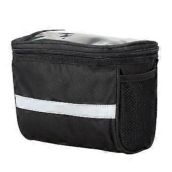 Large Capacity Waterproof Bicycle Front Handlebar Storage Bag Cycling Pouch