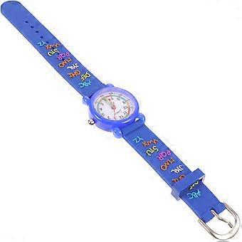 Children's Blue Cartoon Watch Alloy Watch for Kids Decorative Gift
