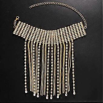 Hot selling tassel arm chain fashion trend party rhinestone bracelet full diamond accessories jewelry female Bracelet gold
