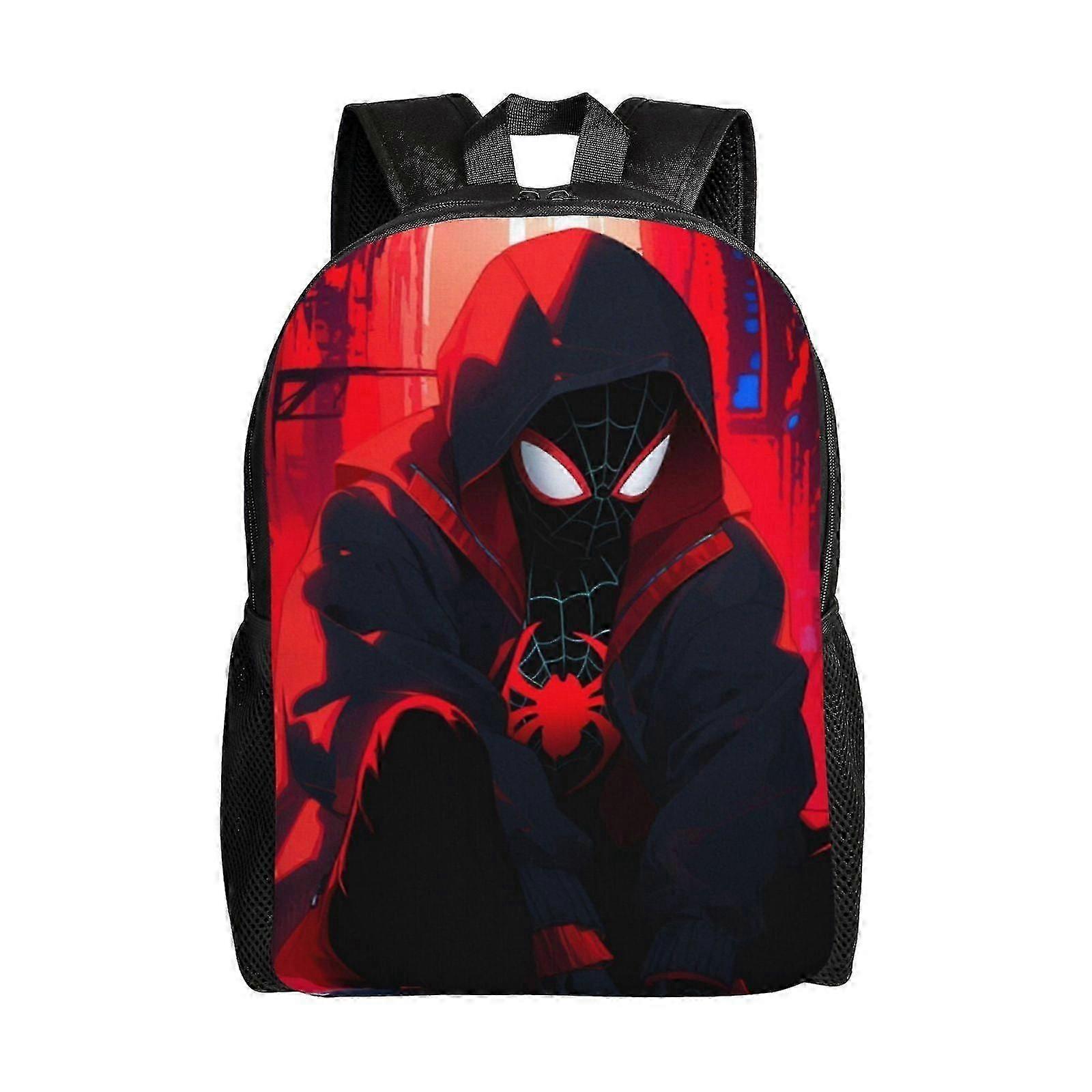 SJB2128 Miles Morales Backpack, Travel Laptop Backpack, Water Resistant College School Computer Bag, Durable