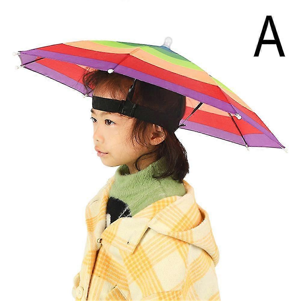 Rainbow Umbrella Hat for Children