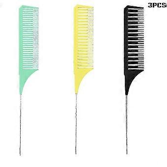 3 Sizes Anti-static Hairdressing Strand Comb for Hair Dye Tinting Brushes with Teeth
