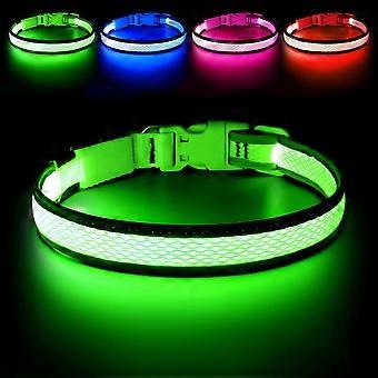 LED Dog Collar, USB Rechargeable Light Up Dog Collar Lights