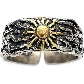 Men's Rings Silver Plated Brass Ring for Men Women Adjustable Open Rings, Exquisite Packaging