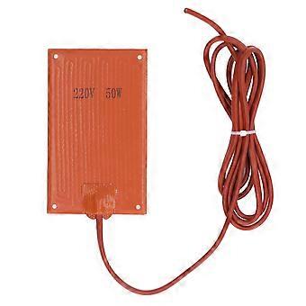 Silicone Rubber Heating Pad Heat Mat Heater 90x150mm AC 220V for Electric Cabinet 50W