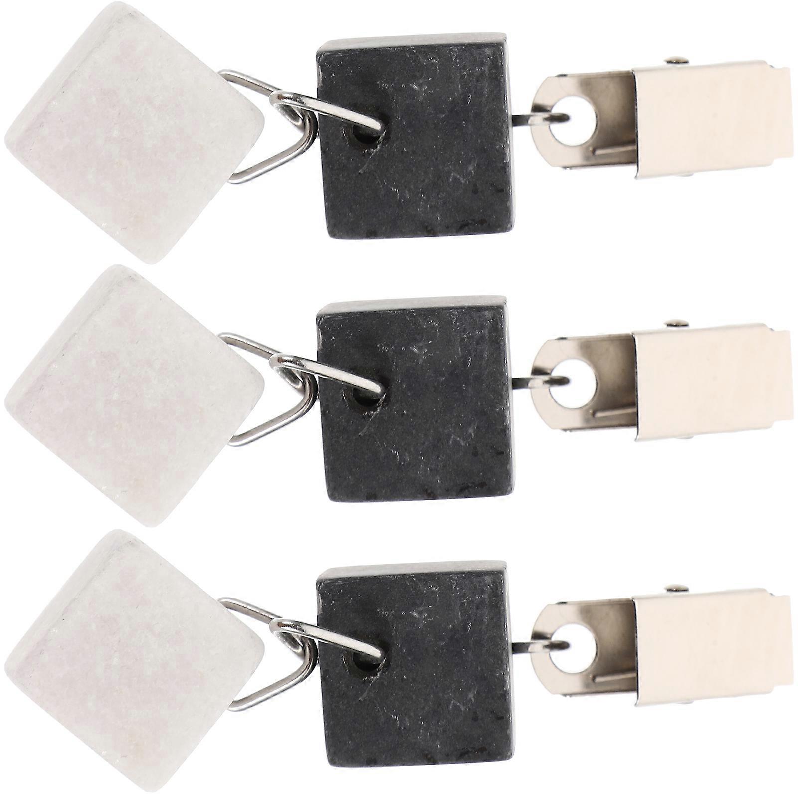 Tablecloth Weights Clips Marble for 9Pcs Dining Room Table Use