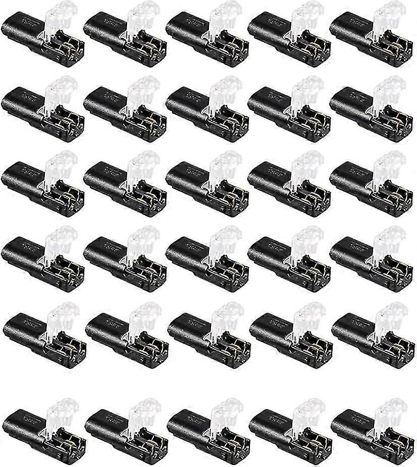 Double Wire Plug-in Connector (30 Pack) with Locking Buckle