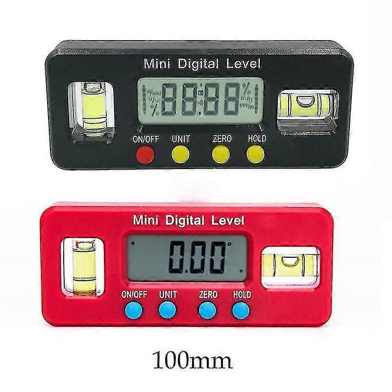 Magnetic Level Goniometer Electronic Digital Protractor Goniometer Measuring Tool Bubble Level Black