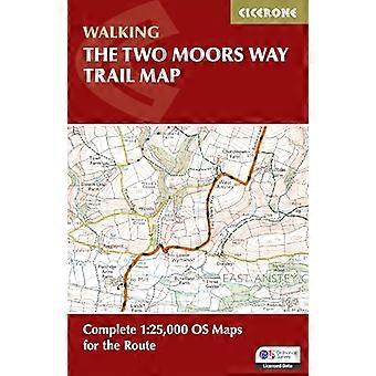 The Two Moors Way Trail Map Complete 125 000 OS Maps for the Route