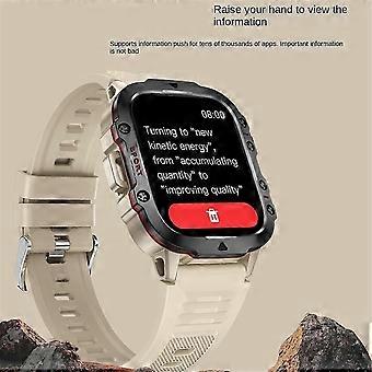 Health Sleep Monitoring Bluetooth Phone Voice Metal Smart Watch Black