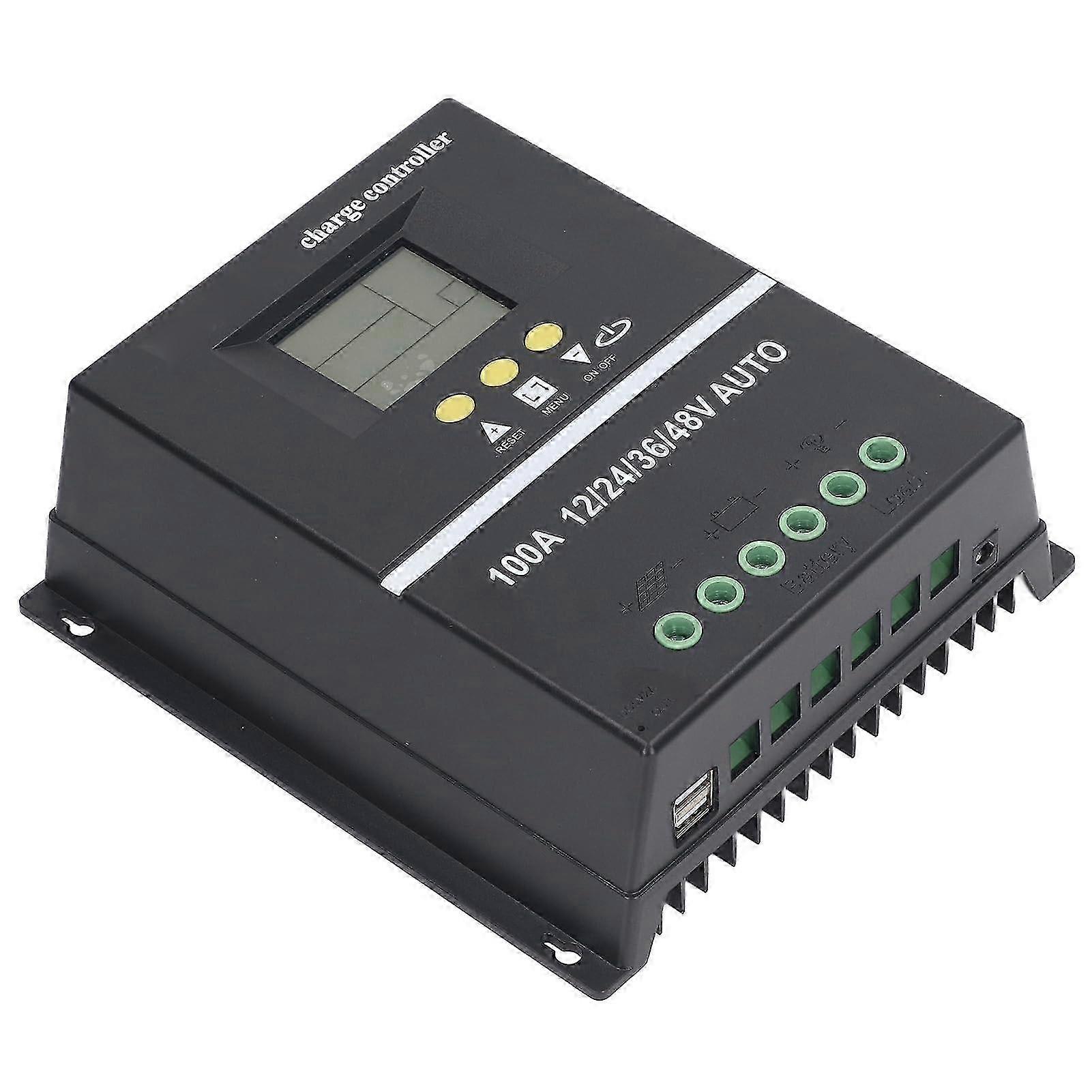 100A 48V Off-Grid MPPT Solar Charge Controller with LCD Display, Multi-Battery Support