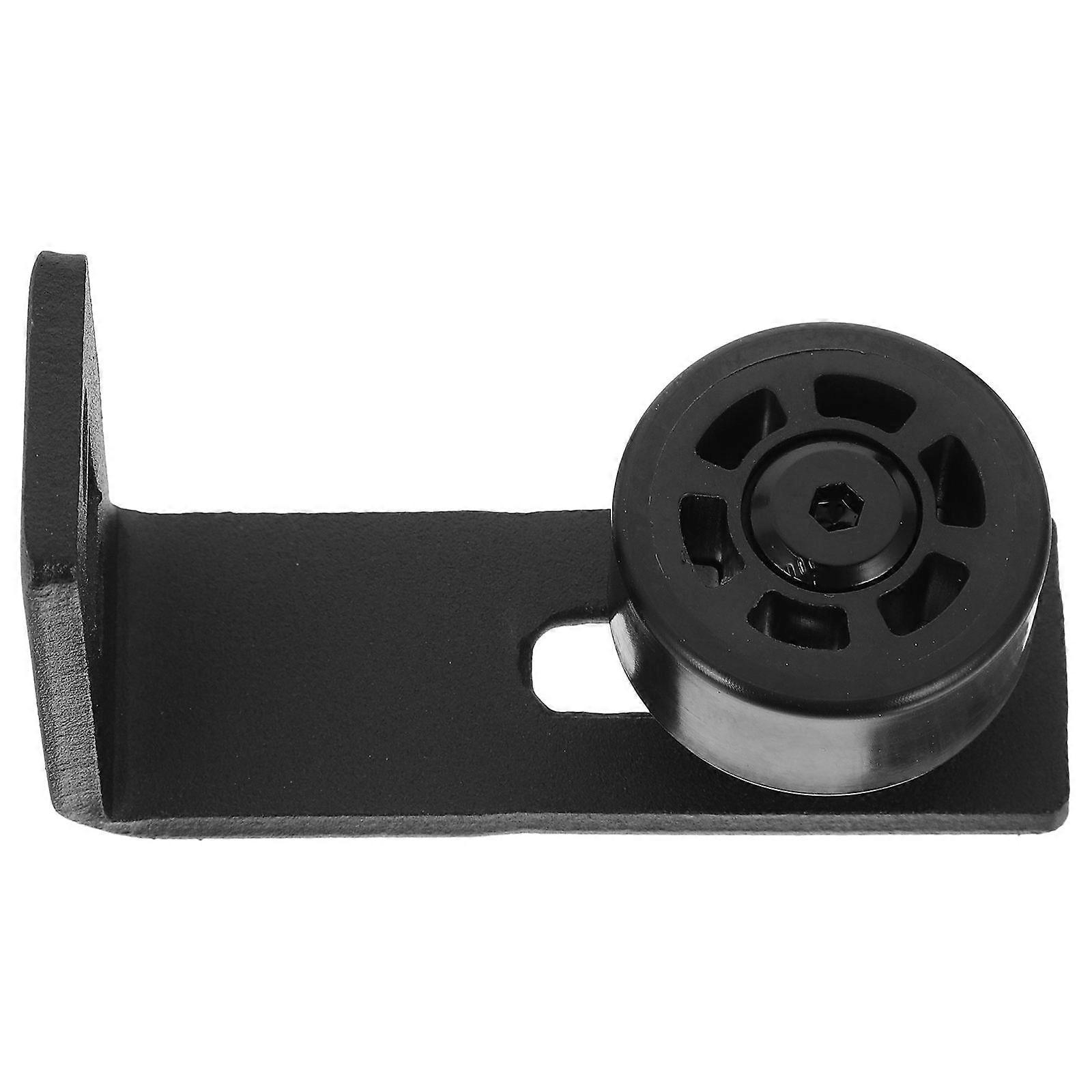 Sliding Barn Door Floor Guide 1Pcs Adjustable Bottom Roller Black
