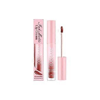 Zephoco Matte Brownish Red Lip Gloss Lip Moisturizing, Silky Smooth, Full, Nourishing And Radiant Lip Lipstick With A High-End Look