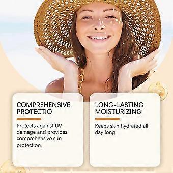 Sunscreen Stick SPF 50+ Korean Semi-Matte Sun Protection Bar, No White Cast, Lightweight, Water-Resistant Sunblock for Face & Body