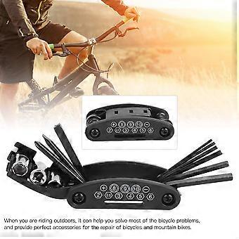 16 in 1 Tool Bicycle Bike Cycling Multifunctional Outdoor Riding Portable Repair Tool