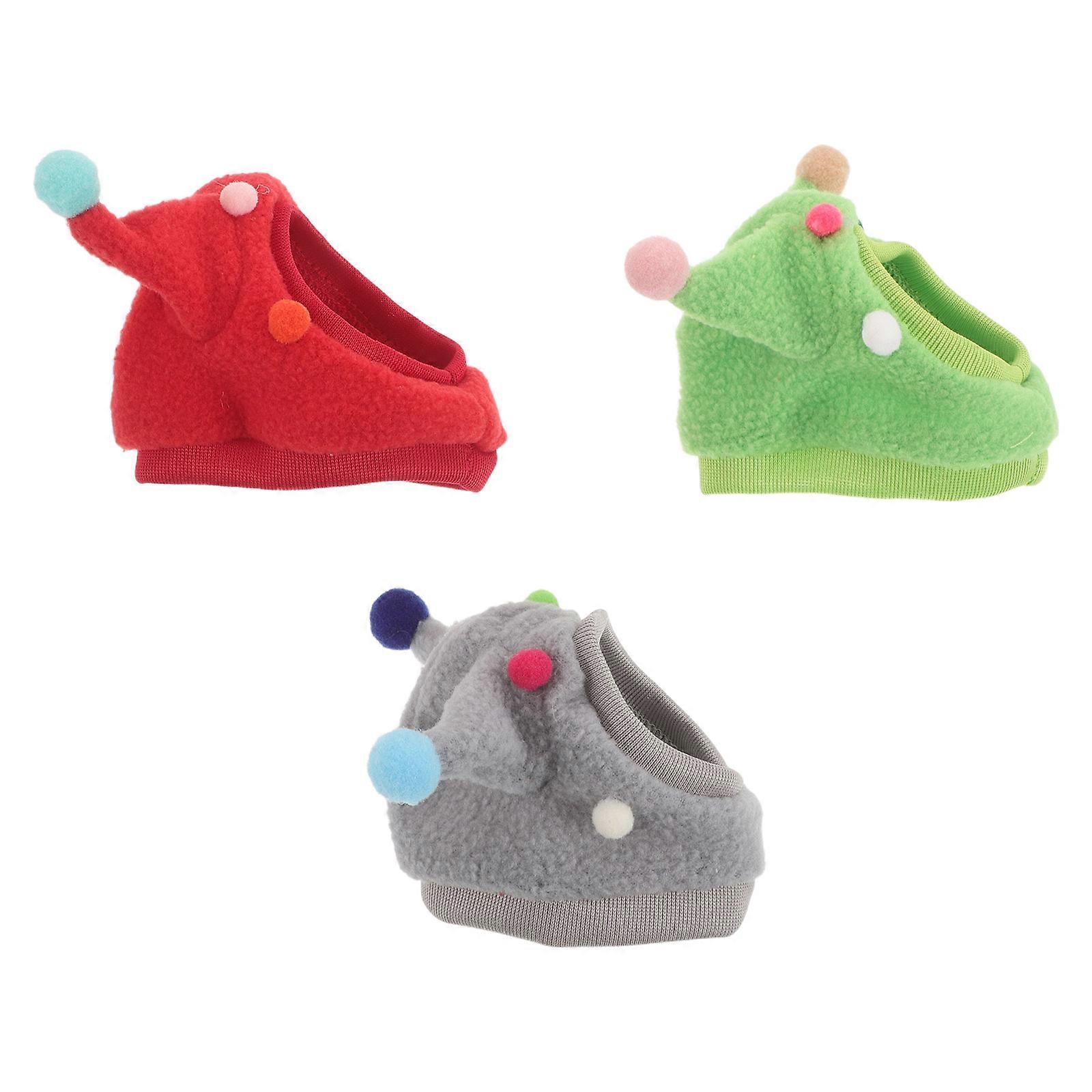Creative Lizard Hat for Bearded Dragon with 3Pcs Funny Miniature Caps